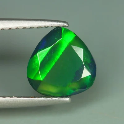 1.10 Cts_Extreme Fire_100 % Natural Multi-Color 3D Flash Welo Solid Black Opal - Image 1 of 3