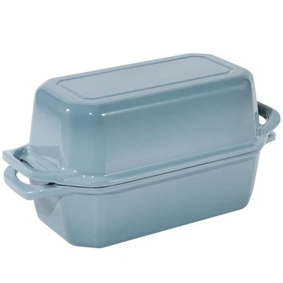Bread Pan Cast Iron Loaf Pan with Lid Bread Loaf Pan 9x5 Inch Enameled Cast I... - Image 1 of 4