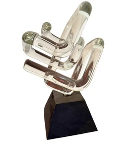 Escultura de vidrio Frabel Klaus Widmann posmoderna  - Imagen 1 de 8