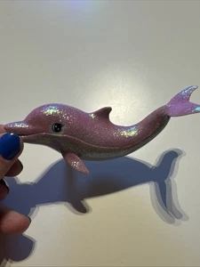 Mattel Barbie Pink Glitter Dolphin Sparkle Merliah Mermaid Replacement 2009 Pet - Picture 1 of 8