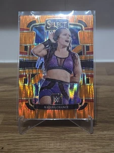 2024 Panini Select WWE - Katana Chance RAW Concourse Orange Flash Prizm #80 - Picture 1 of 2