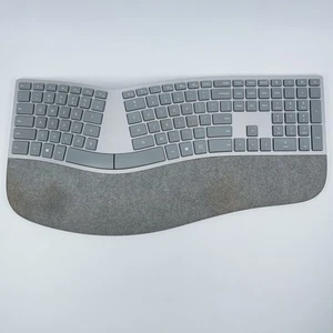 Microsoft Surface Wireless Ergonomic Bluetooth Grey Keyboard Model 1786 - Picture 1 of 14
