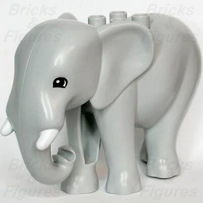LEGO® Duplo Elephant Adult Animal Minifigure Part Grey 45029 10906 10974 10975 - Image 1 of 4