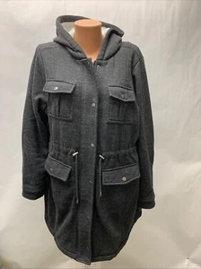 Torrid Fleece Sherpa Lined Anorak Jacket Hooded Women Size 1 14 16 - Picture 1 of 9