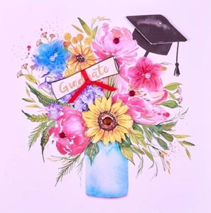 Biglietto Auguri Laurea Fiori Gioiellati Papiro 3D - Foto 1 di 4