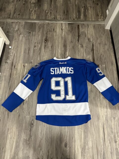 Cheap Tampa Bay Lightning Hockey Jerseys #91 Steven Stamkos Jersey Home  Blue Road White Alternate Third Black Stitched Jerseys - AliExpress