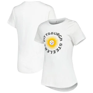 Weißes Damen-T-Shirt Pittsburgh Steelers Ausfallzeit NEU - Bild 1 von 4