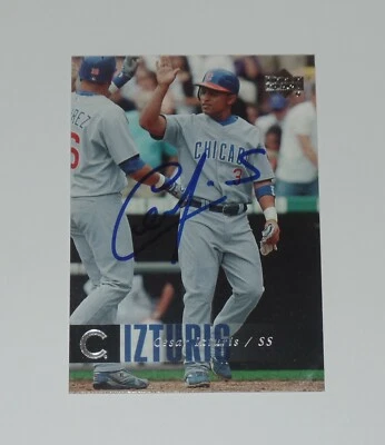 Tarjeta de mazo superior firmada por Cesar Izturis 2006 #1041 La Dodgers Chicago Cubs Foto 1 de 2