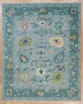 12x9 New Turkish Oushak Hand Knotted Wool Rug Living Area Rug - Image 1 of 4