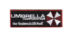 Logotipo de pecho de Resident Evil Umbrella Corporation con lema parche bordado, NUEVO - Imagen 1 de 1