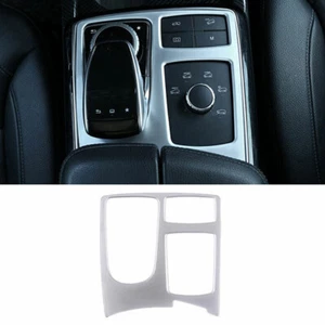 Fit For Benz GLE GLS 2016-2019 Matte Silver Middle Console Gear Shift Cover Trim - Picture 1 of 7