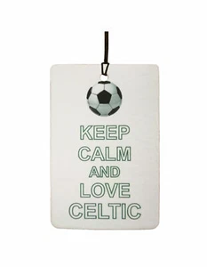 Keep Calm And Love Celtic Car Air Freshener - Picture 1 of 2