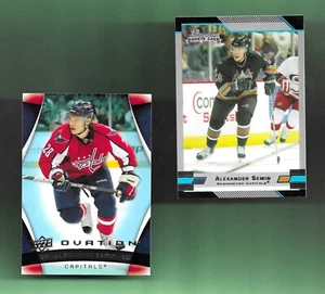 BOTH! ALEXANDER SEMIN-WASINGTON CAPITALS! Bowman ROOKIE RC/UD Ovation SHARP! - Picture 1 of 2