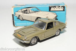 SOLIDO 100 SERIE 139 MASERATI 3.5 LITER HAUTE FIDELITE MET. GREY NEARMINT BOXED - Bild 1 von 7