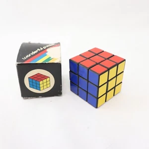 1980s Wonderful Puzzler w/ Original Box Rubiks Cube Style Puzzle Game Vintage - Picture 1 of 5
