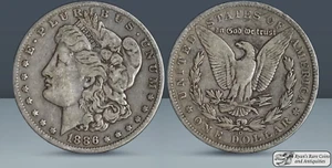 1886 O Morgan Silver Dollar, Very Fine+ Condition, Silver, Even Wear, C6925 - Picture 1 of 4