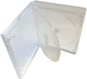 New Clear 1 MegaDisc 15mm Blu-ray Replacement Case Holds 3 Discs (3 Tray) box - Picture 1 of 2