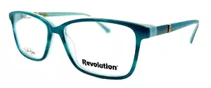 REVOLUTION - ELLSWORTH TEA 53/14/135 - VERDE AZULADO - GAFAS NUEVAS CON CLIP PARA GAFAS DE SOL - Imagen 1 de 4