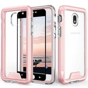Zizo ION Series Hybrid Tough Case for Samsung Galaxy J7 2018 - Silver / Clear - Picture 1 of 8