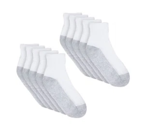Starter 10-Pair Boys White Ankle Socks Shoe Size S (6-9 1/2) - Picture 1 of 4