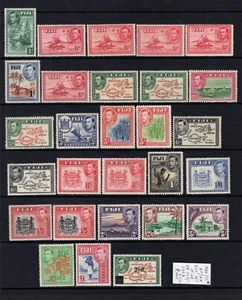 MOMEN: FIJI 1938/55 COLLECTION MINT OG H/NH CAT. £401 LOT #69122* - Picture 1 of 1