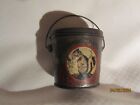 Vintage Squirrel Brand Peanut Butter Handle Tin Pail Made By Canada Nut Co