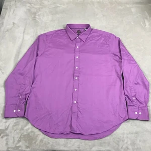 Camicia Robert Graham uomo 2XL viola manica lunga bottoni vestibilità classica cotone - Foto 1 di 12