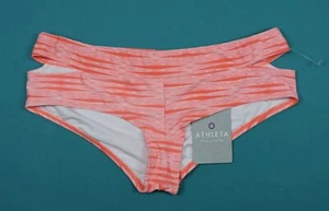 Bikini Athleta Parte inferior Ariel recortada naranja M nuevo con etiquetas natación - Imagen 1 de 4