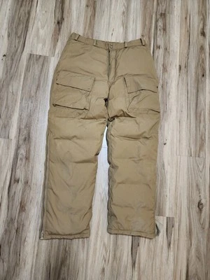 Pantalones de caza Cabelas vintage plumón de ganso acolchado cargo marrón para hombre talla grande Foto 1 de 4