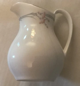 Royal Doulton Carnation Creamer, PinkFlowers, Platinum Trim - Picture 1 of 4