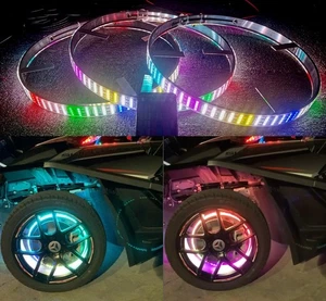 Polaris Slingshot LED Underglow Lights 3PCS 4-Row Chasing LED Wheel Ring Lights - Bild 1 von 16