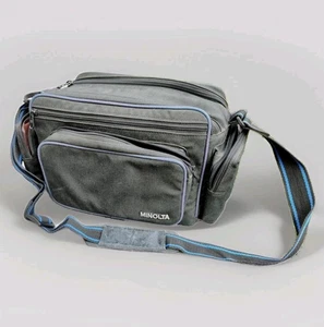 Vintage Retro Minolta Large Camera Bag Carry Case Shoulder Messenger Bag - Picture 1 of 11