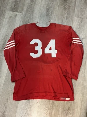 1960s Rawlings Red And White Football Jersey - Image 1 of 4