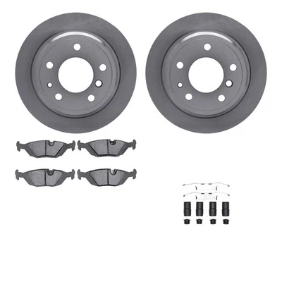 For BMW 735i 1985-1986 R1 Concepts Rear Brake Kit w Optimum Pads - Image 1 of 4