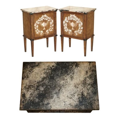 PAR DE MESITAS DE NOCHE PORTE ITALIA LOMBARDIA PRECIO DE VENTA SUGERIDO POR EL FABRICANTE 8.340 £ MESITAS DE NOCHE Foto 1 de 4