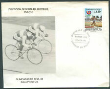 OLYMPIC BOLIVIA FDC 1988 VF