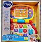 VTech Brilliant Baby Laptop Learning Interactive Travel Kids Toy Light Up - NEW