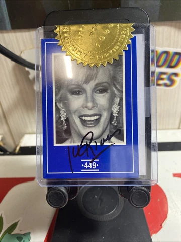 Comedian Joan Rivers Signed CardAutograph - Stand Up Emmy/Grammy Winner Coa Cover