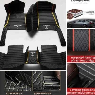 For Porsche Cayman-Cayenne Car Floor Mats Waterproof Custom Carpets Auto Liner Foto 1 de 4