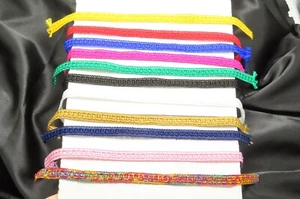 Trenza plana 1/2" 12,5 mm colores brillantes borde de costura 5 yardas artesanía costura lámpara - Imagen 1 de 22