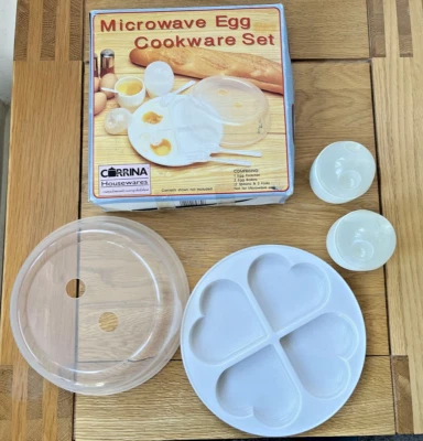 Vintage Corrina Housewares Mikrowelle Kochgeschirr Eierkocher zwei Set sehr guter Zustand - Bild 1 von 4