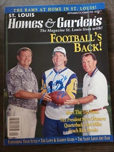 Chris Miller St. Louis Rams signed autographed St. Louis Homes and Gardens mag - Picture 1 of 3