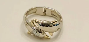 Dolphin Wrap Watch Women Dolphin Silver Tone Hinged Cuff~NOS\Never Worn~New ๐โ
- Picture 1 of 9