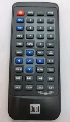 Original Dual XDVD9101 Remote Control 29AXDVD9101 - Image 1 of 3
