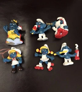 6 mezclas de figuras de pitufos de los Pitufos, juguetes vintage, Peyo Schleich - Imagen 1 de 3