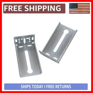 Extendable Drawer Slide Brackets - 10 Pairs for Face Frame Cabinets, Zinc Finish - Picture 1 of 8