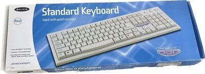 Belkin Classic Keyboard Hot Keys 5' Cord PS/2 Port New in Box NOS - Image 1 of 4