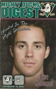 11-21-03 Nashville Predators at Mighty Ducks NHL Hockey Program and Ticket - Picture 1 of 2