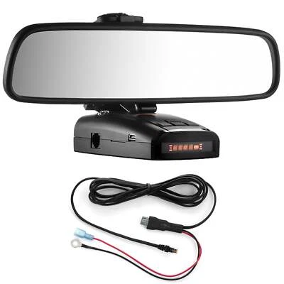 RADAR MOUNT Mirror Mount + RJ11 Direct Wire for Radenso Radar Detectors - XP / SP Series