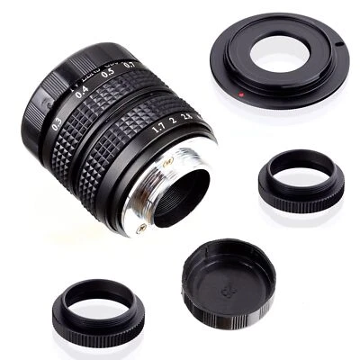 Fujian 35mm f/1.7 CCTV C mount Lens for NEX E-mount camera a5100 a6000 a6100 a7S - Image 1 of 4